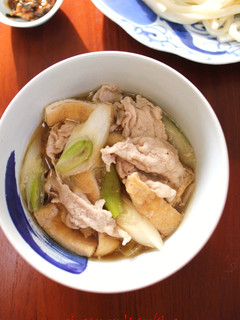 豚肉・油揚げ・長ネギで肉汁うどん-レシピのメイン写真