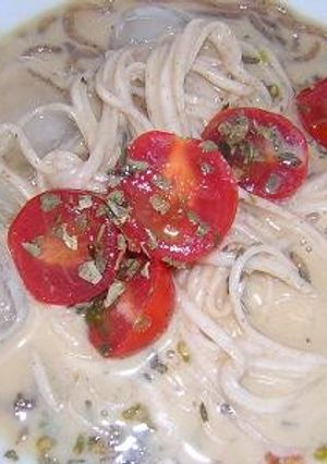 豆乳ポン酢パスタ-レシピのメイン写真