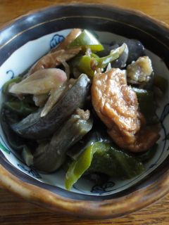 我が家定番の味* なす炒り(油麩入り)-レシピのメイン写真