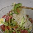 ルビーグレープフルーツの素麺サラダ