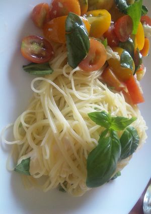 いろどり♪冷製トマトパスタ-レシピのメイン写真