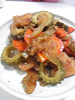 ジンジャー甘酢炒め☆鶏肉とゴーヤ彩り野菜-レシピのメイン写真