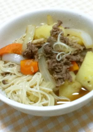 そうめん&肉じゃが　らくらくパックv1-レシピのメイン写真