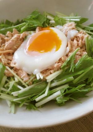 水菜とシーチキンの絶品サラダ♡-レシピのメイン写真