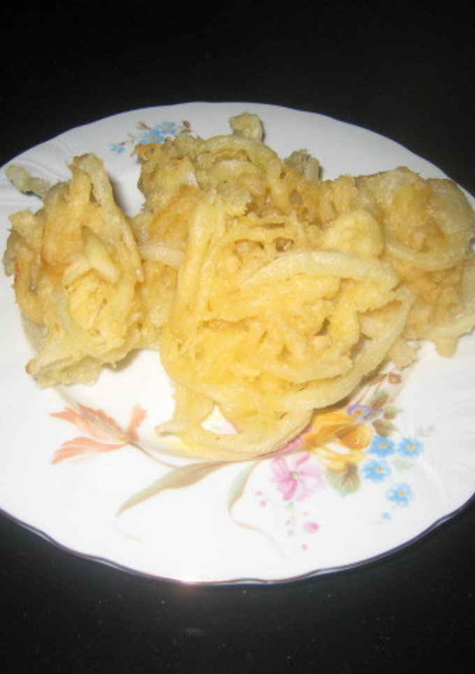 珍味さきいかと玉ねぎのかき揚天-レシピのメイン写真