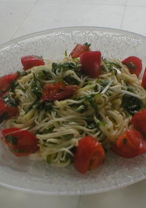 トマトと紫蘇の素麺チャンプルー-レシピのメイン写真