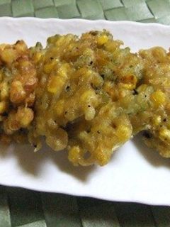 ゴーヤとコーンのカレーかきあげ-レシピのメイン写真