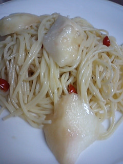 桃の冷製パスタ-レシピのメイン写真