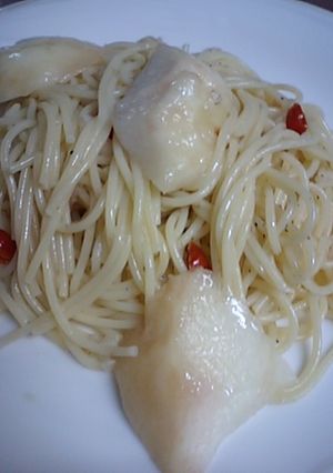 桃の冷製パスタ-レシピのメイン写真
