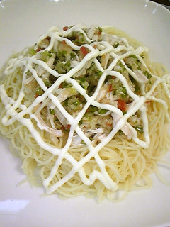 サラスパと「野菜のマリネ液」で簡単ランチ-レシピのメイン写真