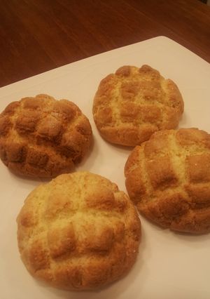 簡単☆ホットケーキミックスでメロンパン-レシピのメイン写真