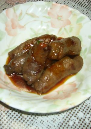 にんじんとインゲンの牛肉巻き焼き-レシピのメイン写真