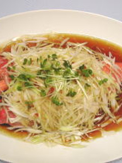 本格中華☆蒸し魚の香味油風味☆-レシピのメイン写真