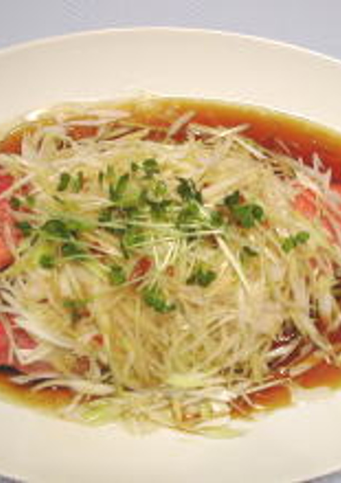 本格中華☆蒸し魚の香味油風味☆-レシピのメイン写真