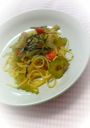 ゴーヤの和風パスタ-レシピのメイン写真