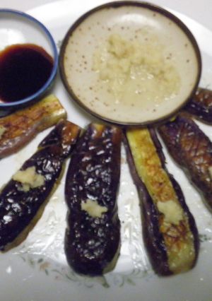 なすのフライパン焼き生姜のせ!-レシピのメイン写真
