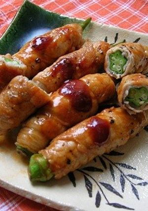 オクラのポーク肉巻き-レシピのメイン写真