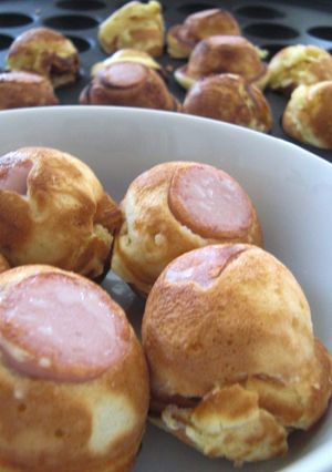 たこ焼き器で☆miniアメリカンドック-レシピのメイン写真