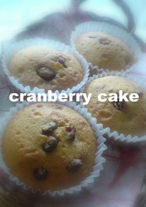 クランベリーカップケーキ-レシピのメイン写真