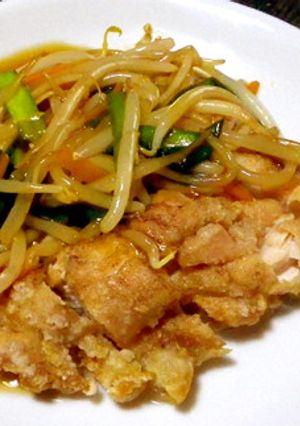 鶏の揚げ物・野菜あんかけ-レシピのメイン写真