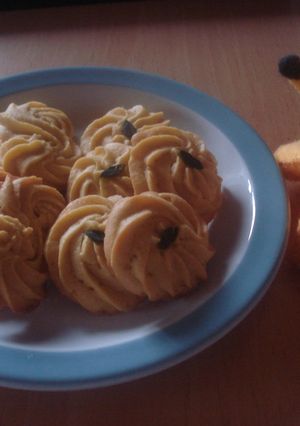 ほんのり甘いかぼちゃの絞り出しクッキー❤-レシピのメイン写真