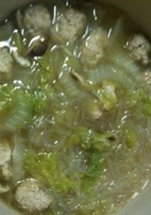 あったまる♥白菜の肉団子スープ-レシピのメイン写真
