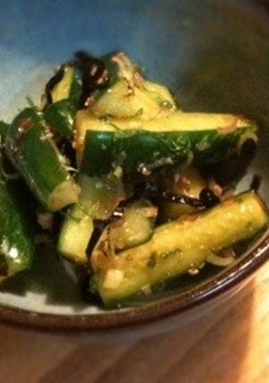 胡瓜と茗荷の塩昆布和え-レシピのメイン写真