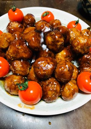 肉だんごの甘酢あん　ミートボール-レシピのメイン写真