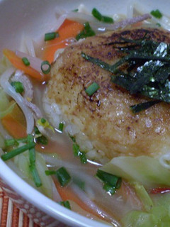 中華スープ焼きおにぎり-レシピのメイン写真
