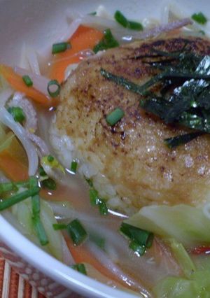 中華スープ焼きおにぎり-レシピのメイン写真
