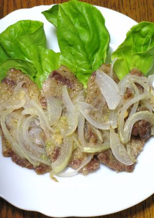 豚肉の玉ねぎのせ焼き-レシピのメイン写真