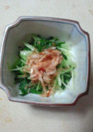 簡単一品☆水菜のおしたし-レシピのメイン写真