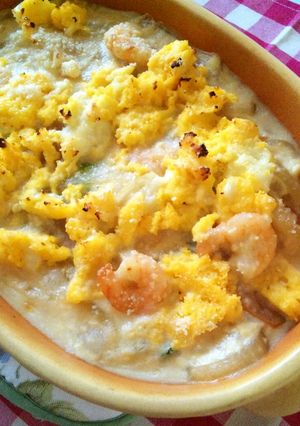 海老と豆腐クリーミーグラタン☆たまごのせ-レシピのメイン写真