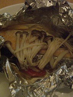塩鮭ときのこのホイル焼き-レシピのメイン写真