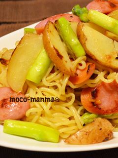 野菜たっぷり♪コンソメバター焼きそば-レシピのメイン写真