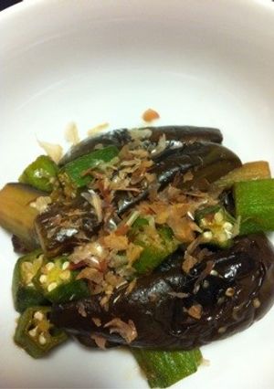 オクラと茄子の甘ポン酢炒め☻-レシピのメイン写真