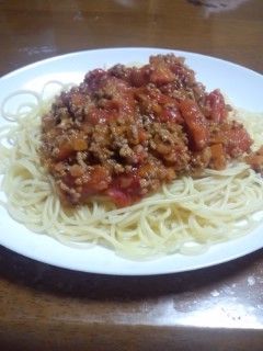 生トマトで作るミートソース-レシピのメイン写真