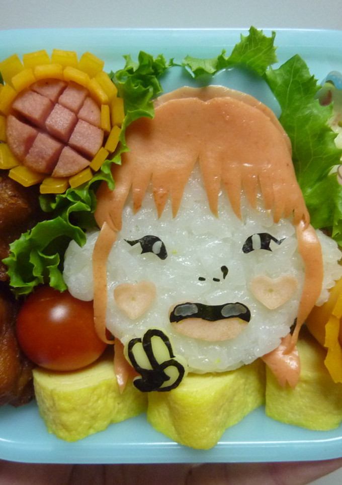 キャラ弁　似顔絵弁当 娘編-レシピのメイン写真