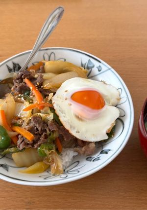 石焼きビビンバの中丼風-レシピのメイン写真