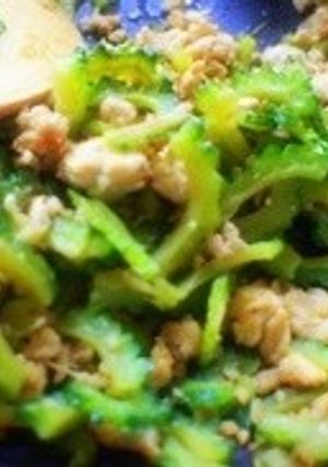 簡単美味しいヘルシーなゴーヤ×鶏ひき肉-レシピのメイン写真