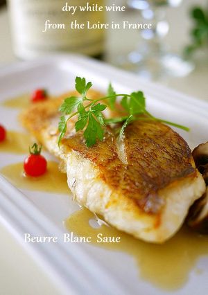 鯛や白身魚で・軽いブールブランソース-レシピのメイン写真