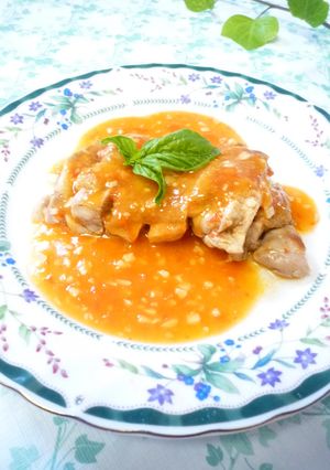 簡単☆万能トマトソースのチキンソテー-レシピのメイン写真
