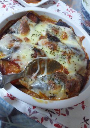 茄子とトマトソースのチーズ焼き-レシピのメイン写真
