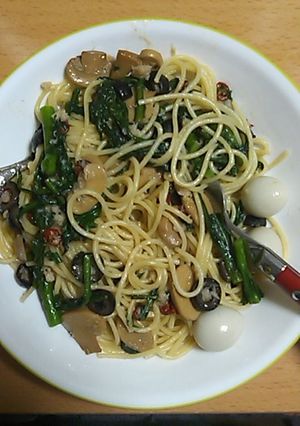 春菊のパスタ-レシピのメイン写真