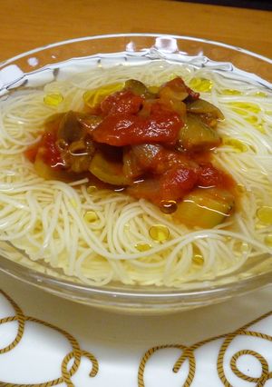 ひんやりサッパリそうめんラタトュイユのせ-レシピのメイン写真