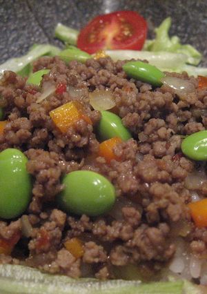 HEAT UPな枝豆のせタコライス-レシピのメイン写真