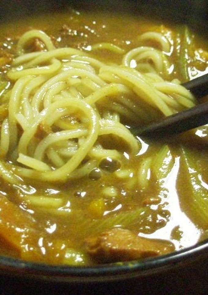 残ったカレーで　簡単カレーそば♪-レシピのメイン写真