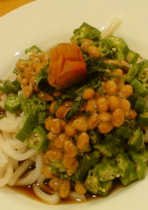簡単☆オクラ納豆そば・うどん-レシピのメイン写真