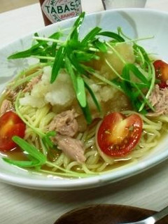 ツナと大根で簡単冷製パスタ-レシピのメイン写真