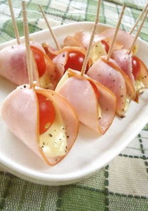 ハム＆チーズ＆ミニトマトで手軽に一品☺-レシピのメイン写真